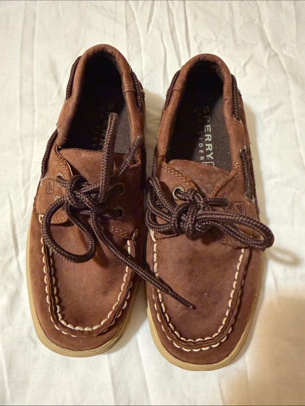 Sperry Chestnut Brown Suede Boat Shoes
